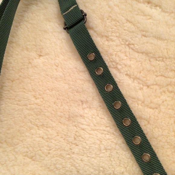 Vintage Addiction recycled military canvas crossbody bag - Picture 9 of 14